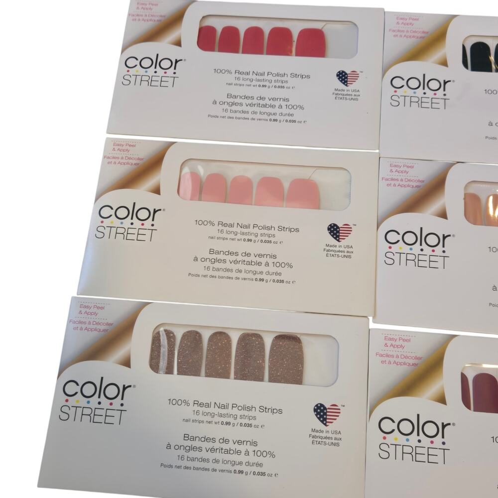Lot‎ of 9 Color Street Nail Polish Strips 100% Real Polish Mix Sealed - Picture 3 of 6